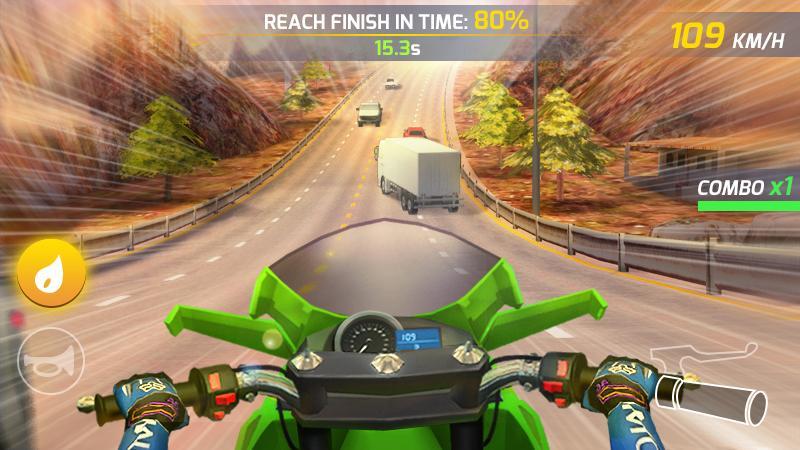 Screenshot 1 of モーターの騎手 - Moto Highway Rider 1.0.3