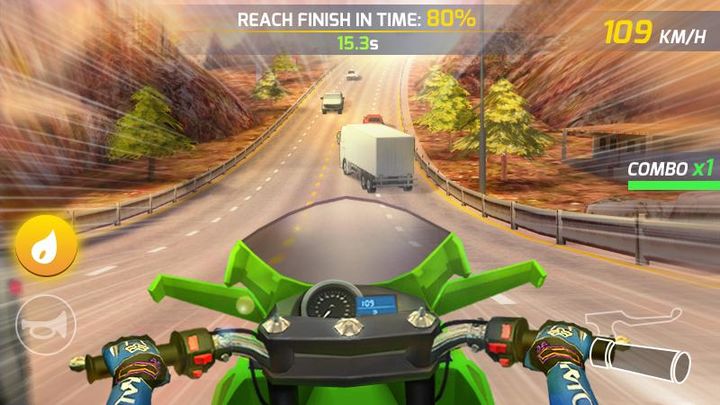 Screenshot 1 of Moto Highway Rider 1.0.3