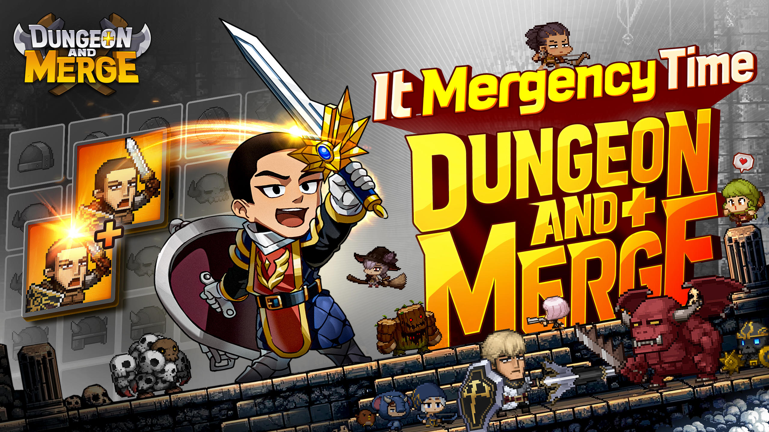 Captura de Tela do Jogo Dungeon and Merge