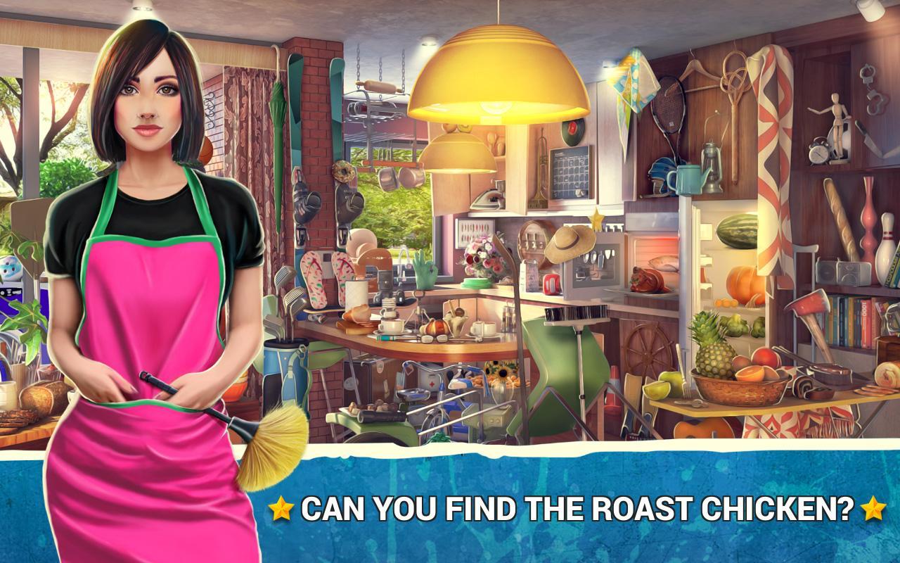 Cuplikan Layar Game Hidden Objects Messy Kitchen 2