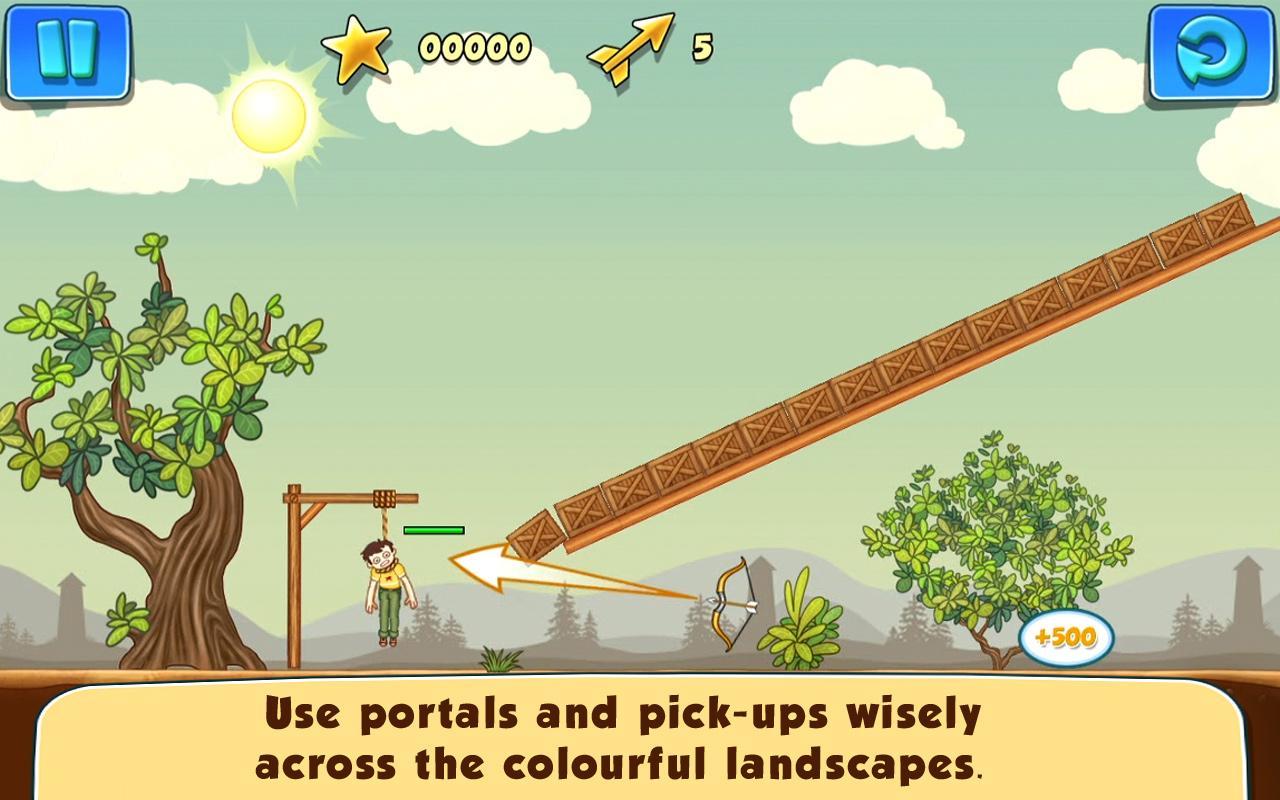 Screenshot of Gibbets 2: Bow Arcade Puzzle