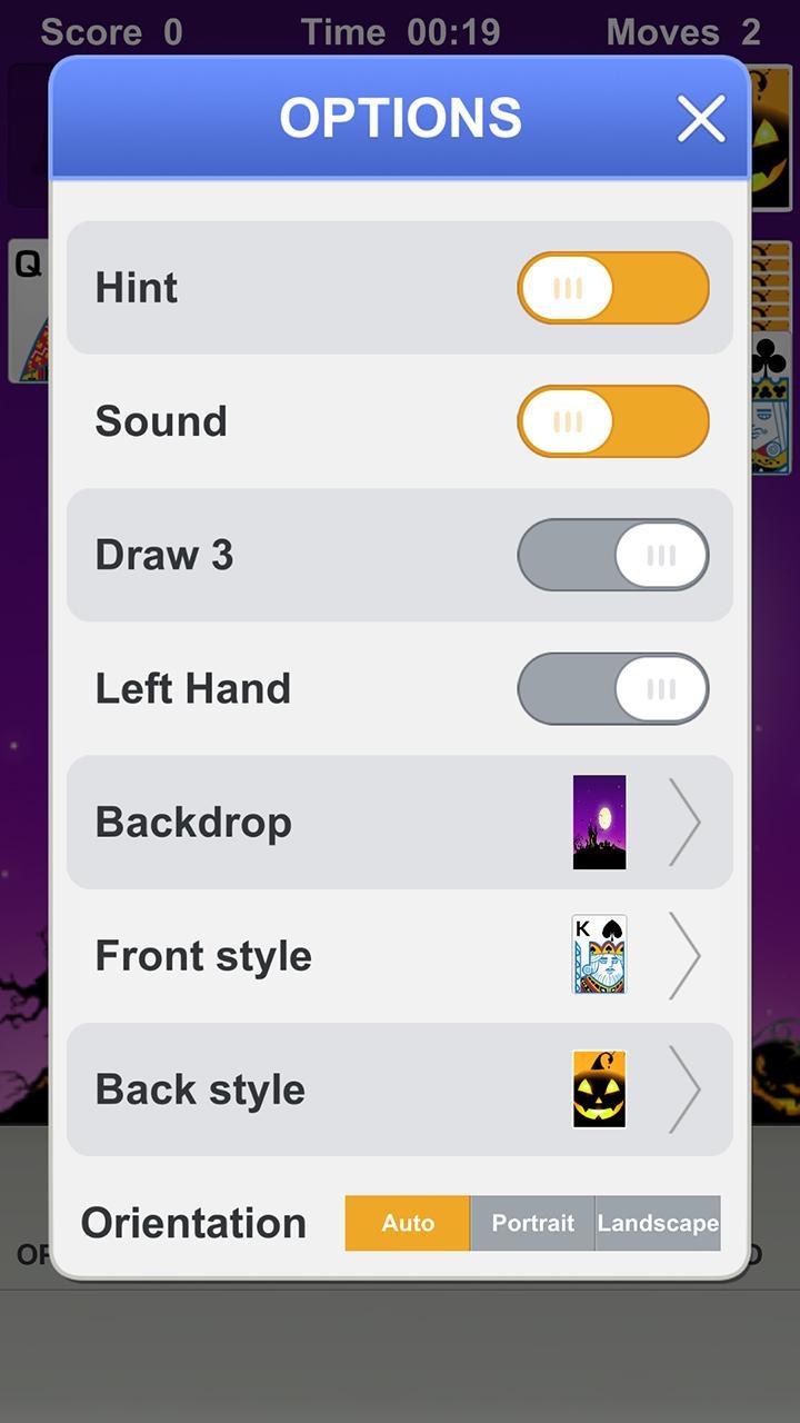 Solitaire Game Screenshot