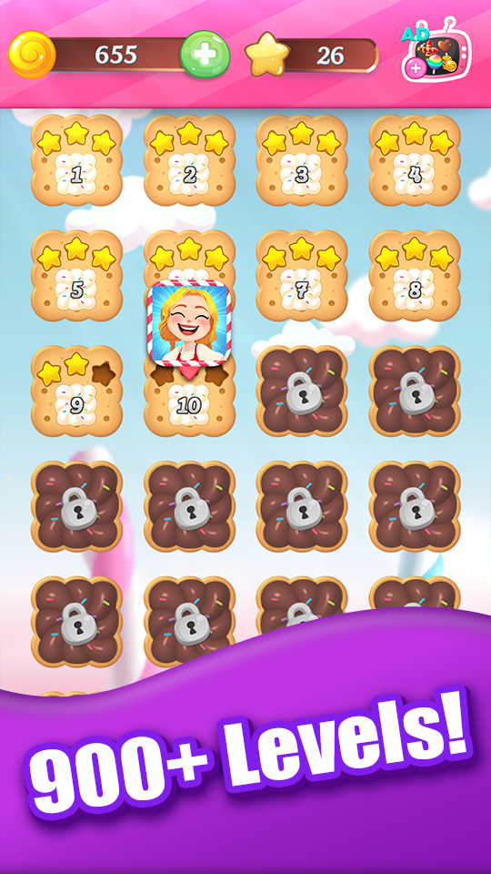 New Tasty Candy Bomb – Match 3 Puzzle game 게임 스크린 샷