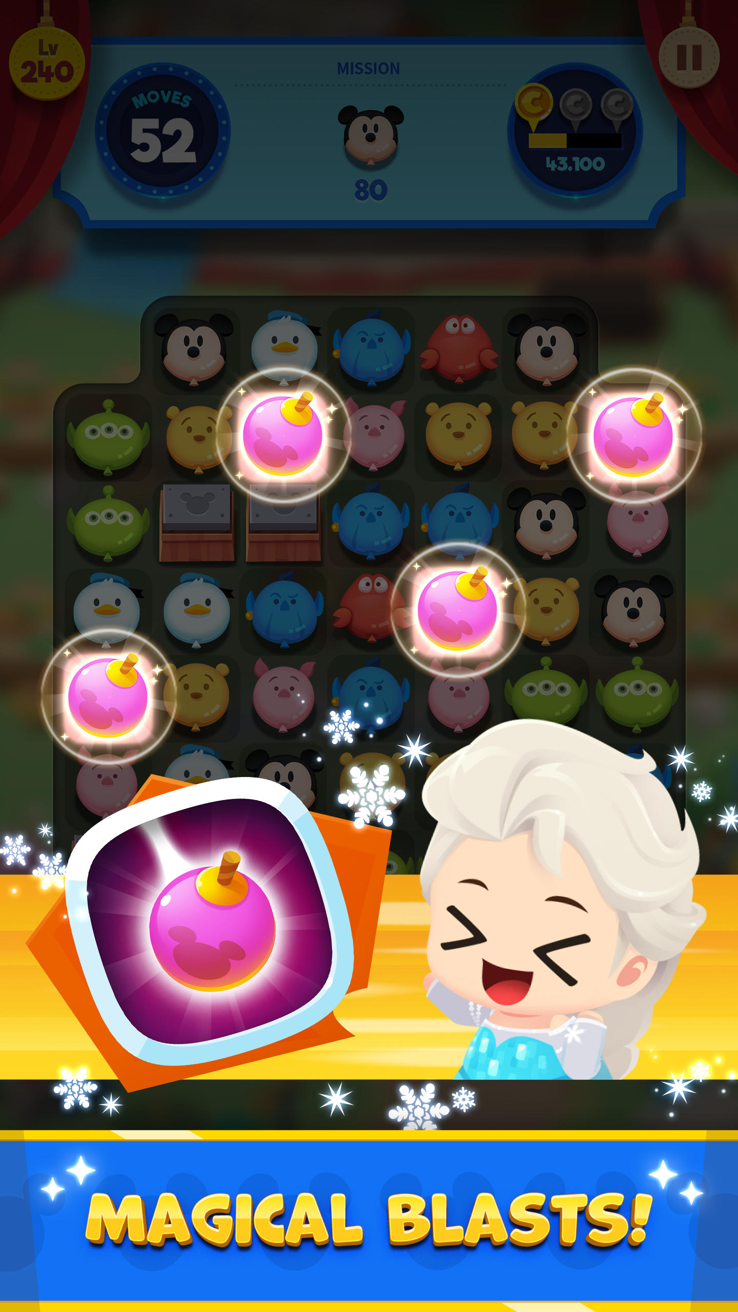 Disney Pop Town! Match 3 Games Game Screenshot