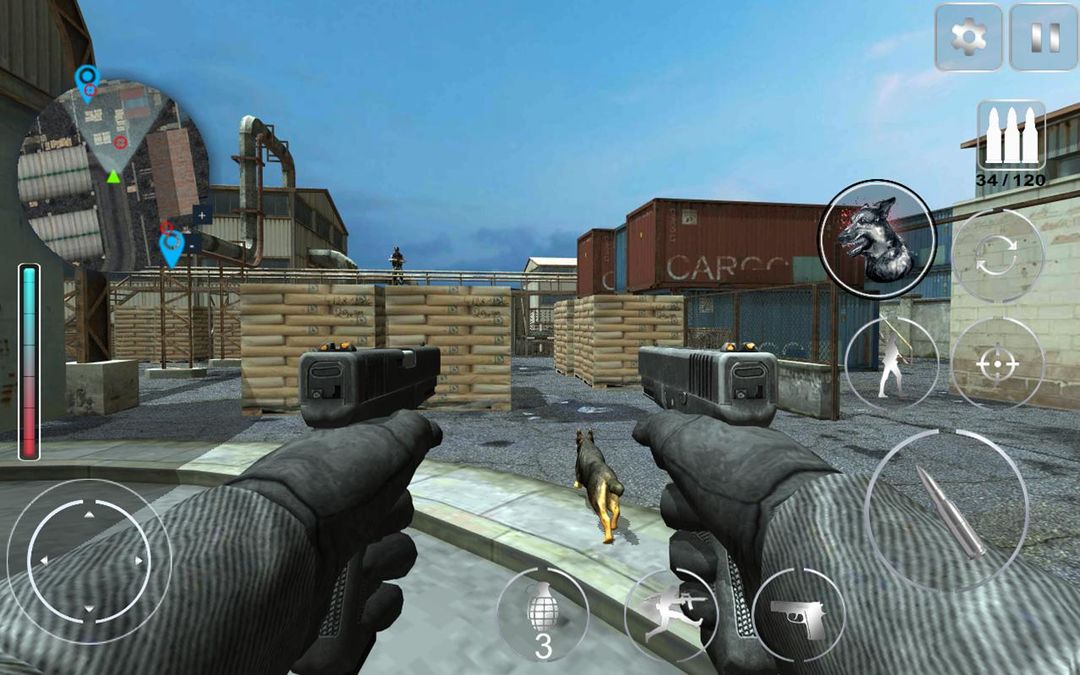 Lara Croft FPS Secret Agent  : Shooter Action Game 게임 스크린 샷