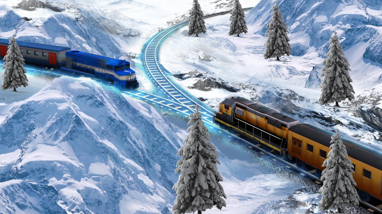 Train Racing Games 3D 2 Player Game Screenshot