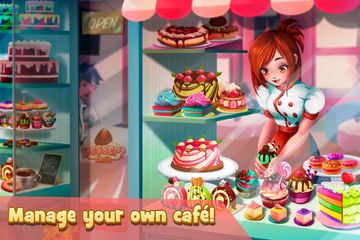 Dessert Chain: Café Waitress & Game Screenshot