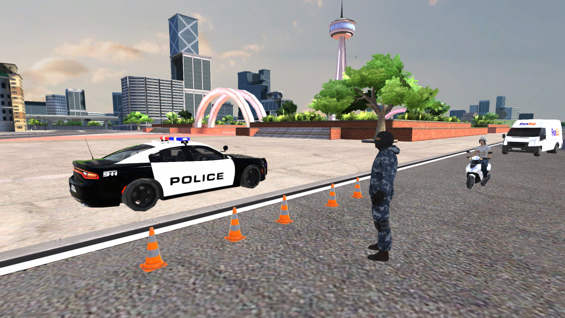 Screenshot of Police Vehicles Quad Simulator