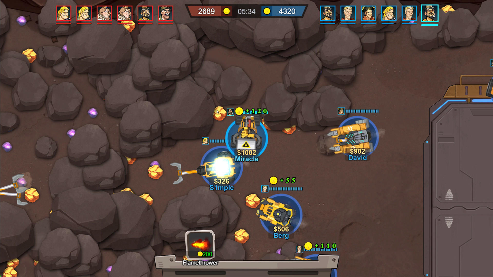 Mine Clash Game Screenshot