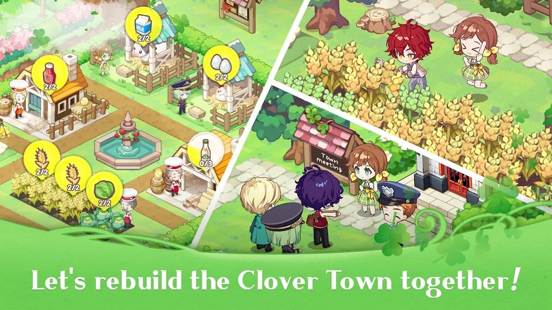 Dreamy Clover Town 게임 스크린 샷
