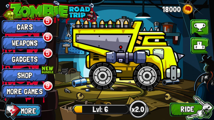Zombie Road Trip screenshot game