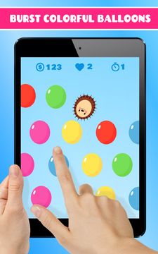 Hedgy Pop. Hedgehog balloons Game Screenshot