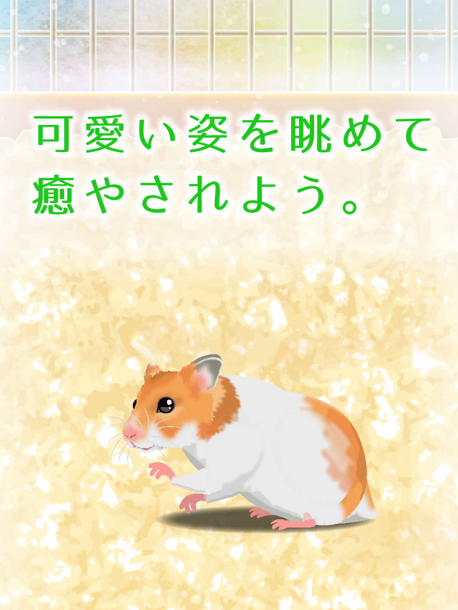 Captura de Tela do Jogo 癒しのハムスター育成ゲーム