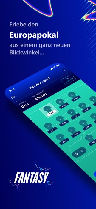 UEFA Gaming: Fantasy Football 게임 스크린샷