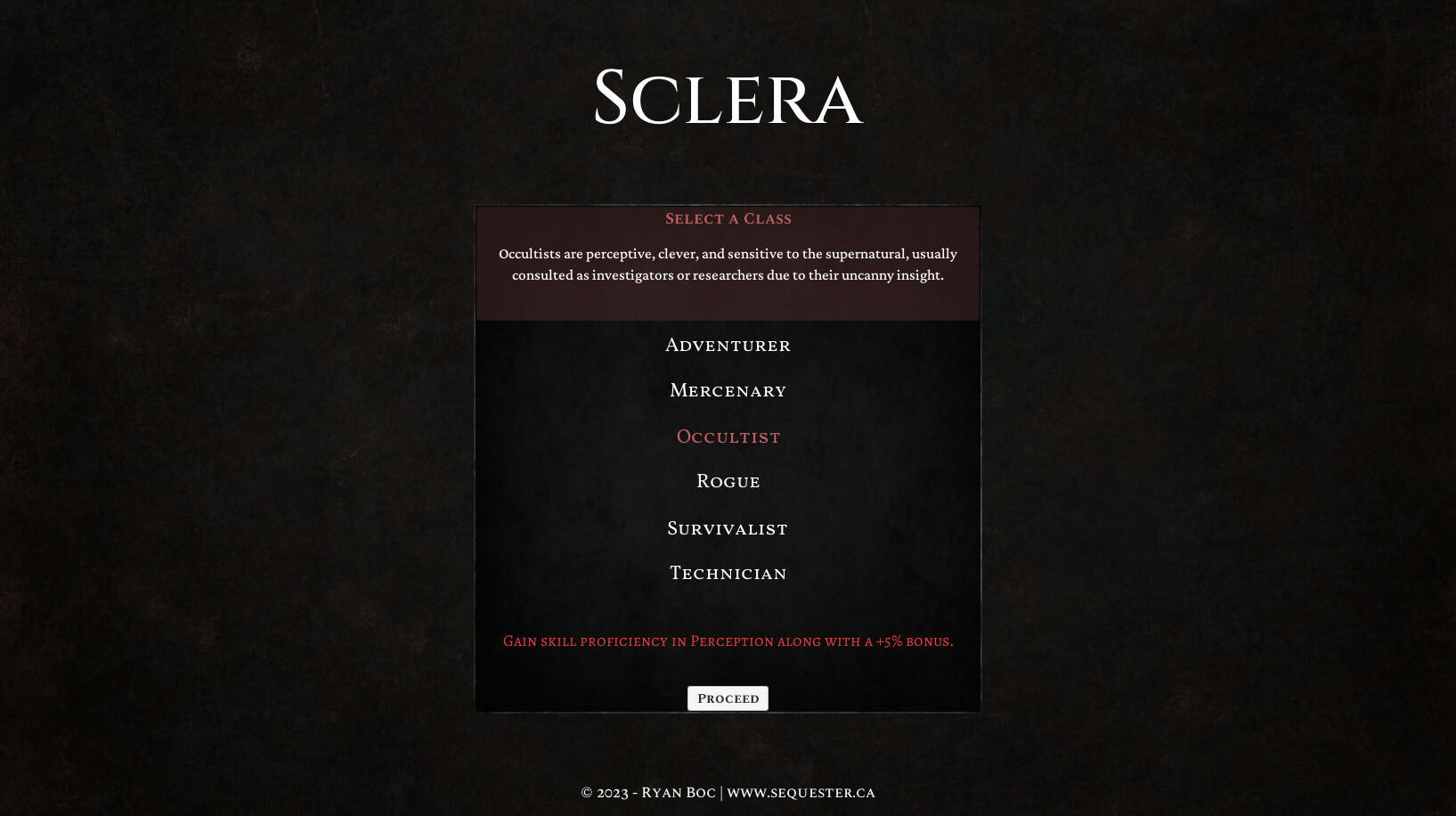 Sclera screenshot game