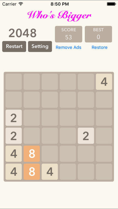 Captura de Tela do Jogo 2048 5x5 6x6: Blocks Puzzle
