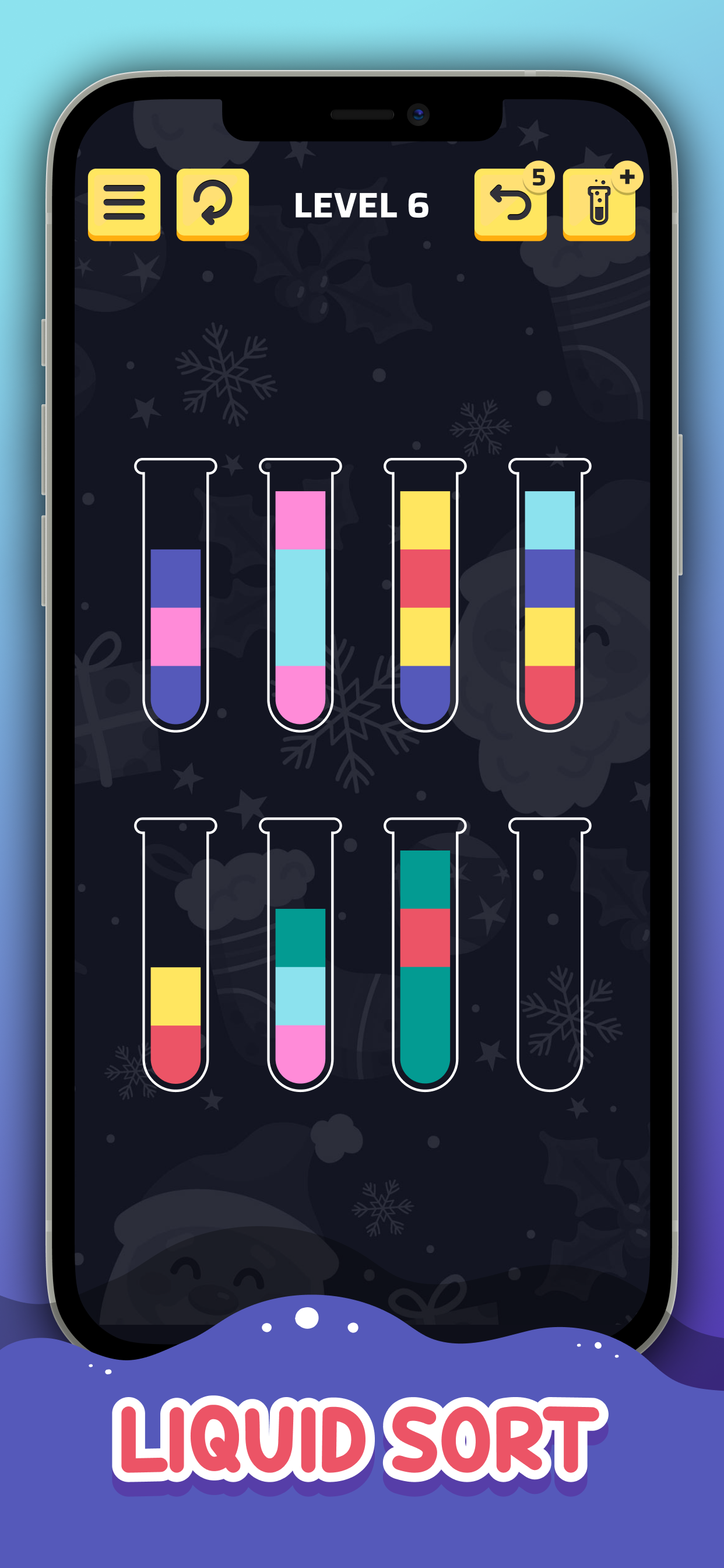 Screenshot of Water Sort Puzzle Sorting Game