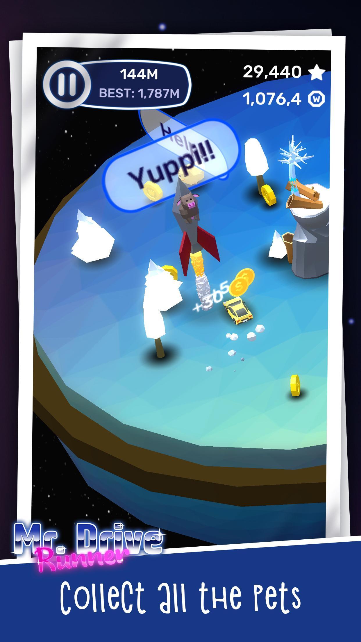 Mr. Drive Runner - farmer fight the meteor rain Game Screenshot