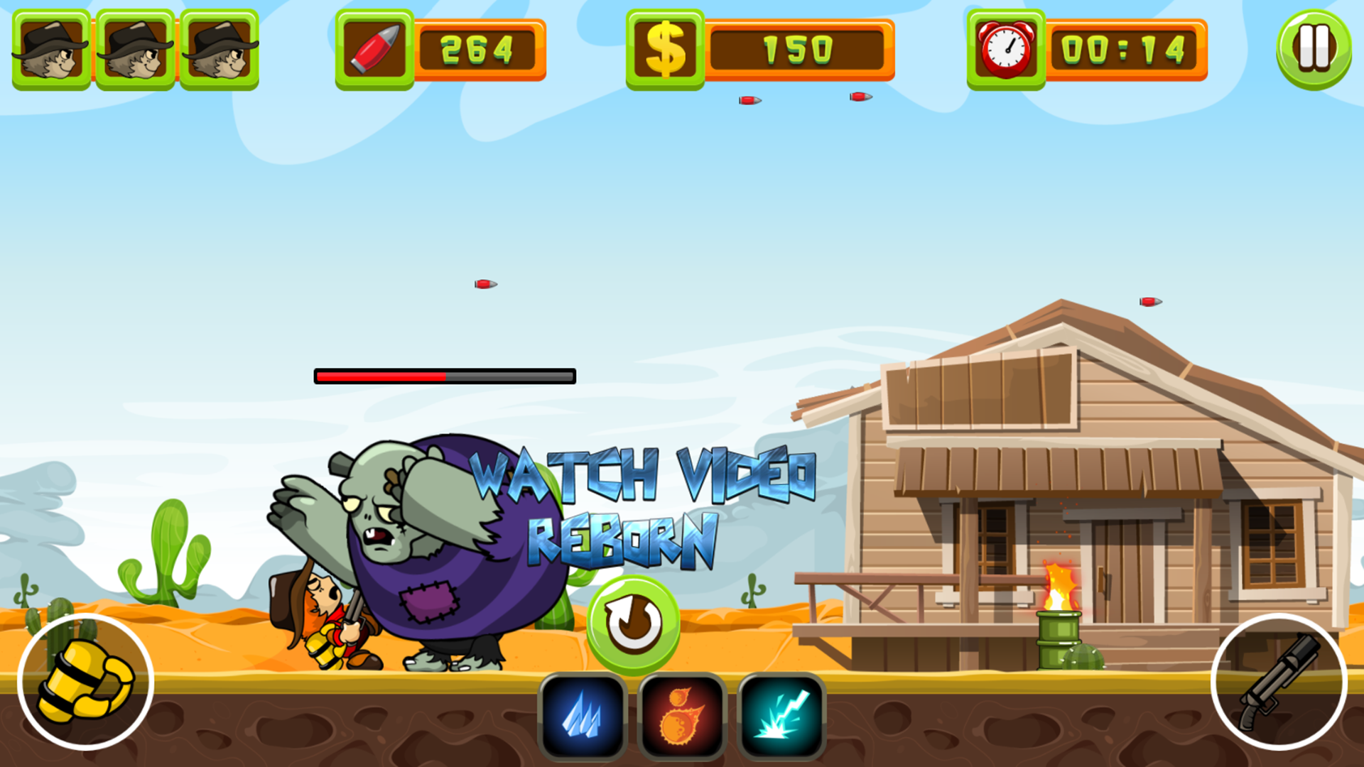 Cuplikan Layar Game Angry Cowboys