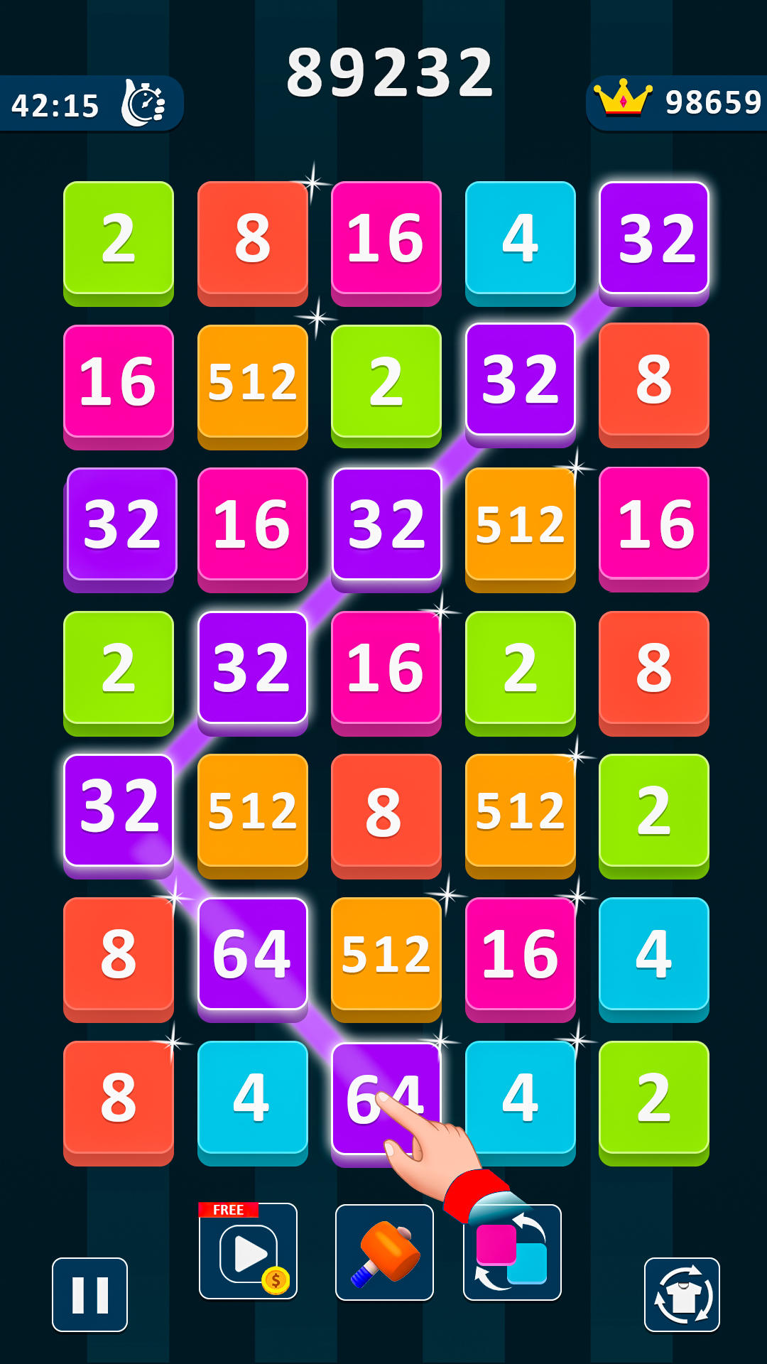 NumTrip - Free 2048 Number Merge Block Puzzle Game APK para