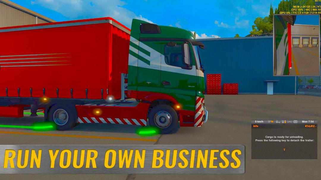 Screenshot of Europe Truck Simulator