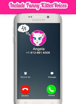 A Call From Talking Angela Game Screenshot