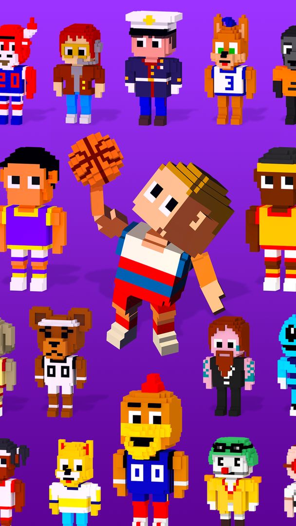 Screenshot of Blocky Basketball FreeStyle