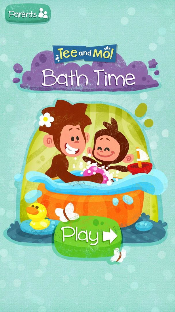 Tee and Mo Bath Time Free 게임 스크린 샷