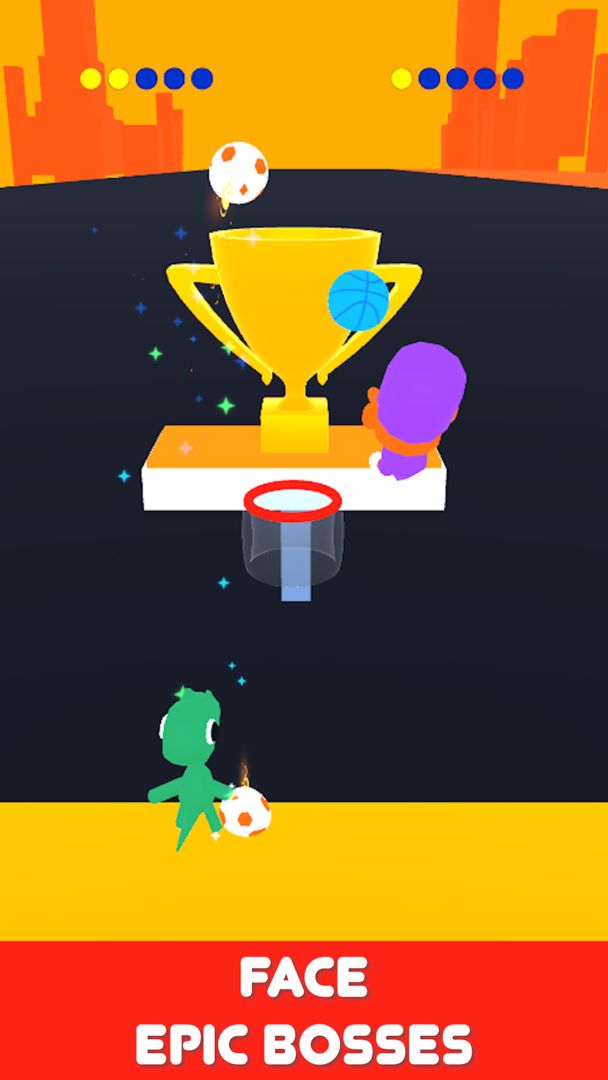 Screenshot of Basket Race 3D