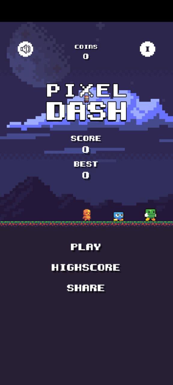 Captura de Tela do Jogo Pixel Dash