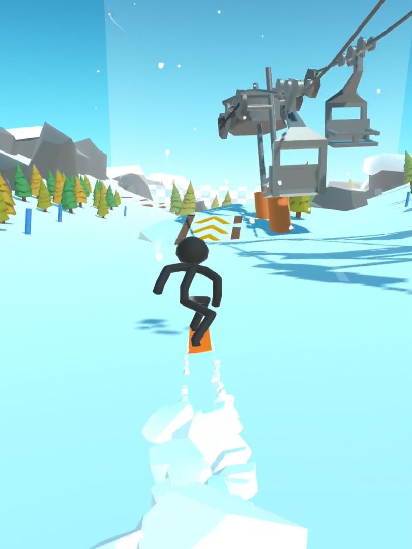Stickman Snow Ride 게임 스크린 샷