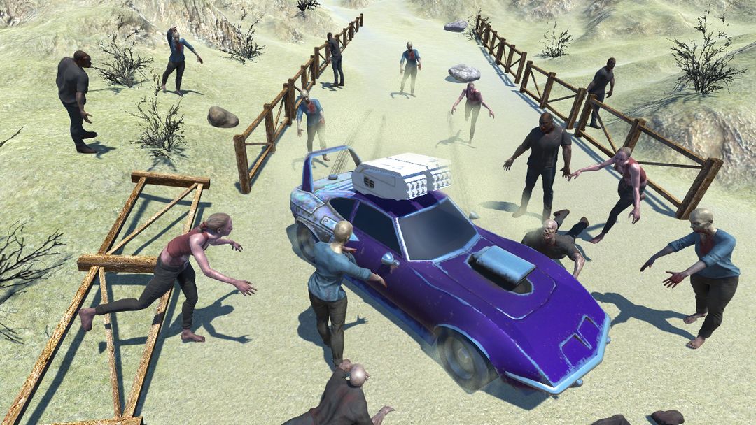 Zombie Crush Hill Road Drive 게임 스크린 샷