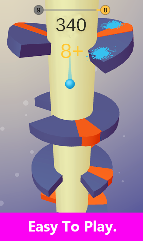 HeIix Ball Jump: Spiral Drop Ball ภาพหน้าจอเกม