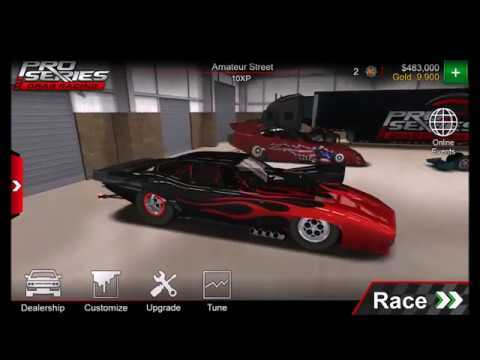 Screenshot of the video of Pro Series Drag Racing