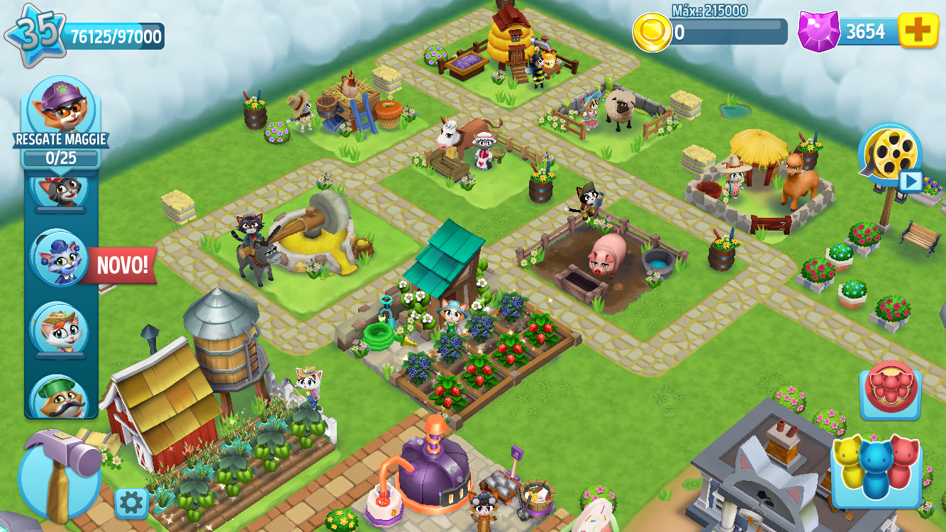 Captura de Tela do Jogo Kitty City