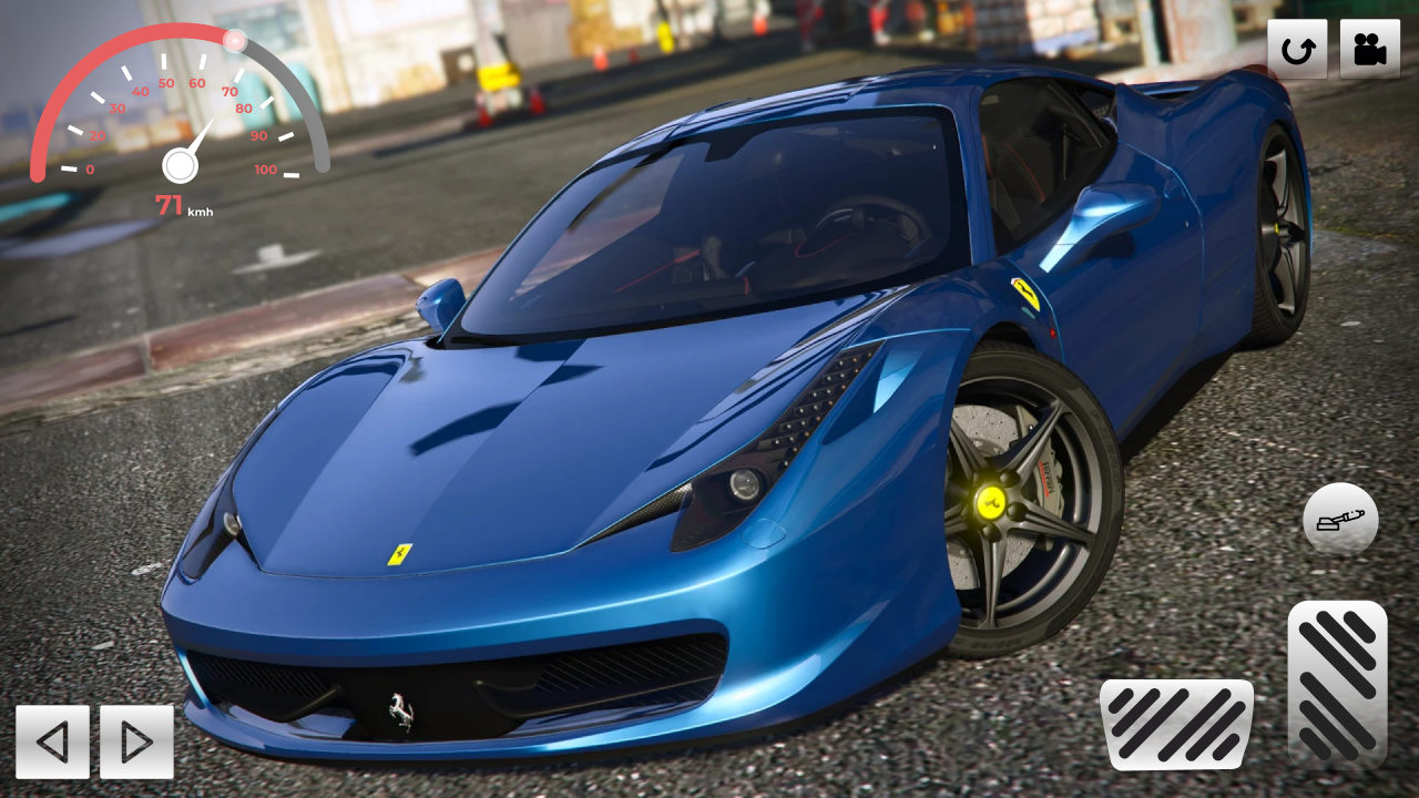 Driver Ferrari Italia 458 City Game Screenshot