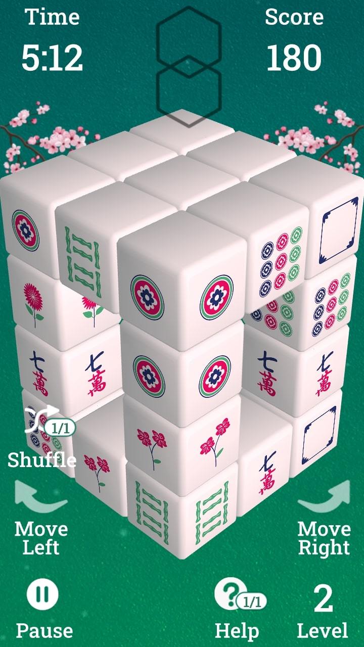 Mahjong 3D screenshot game