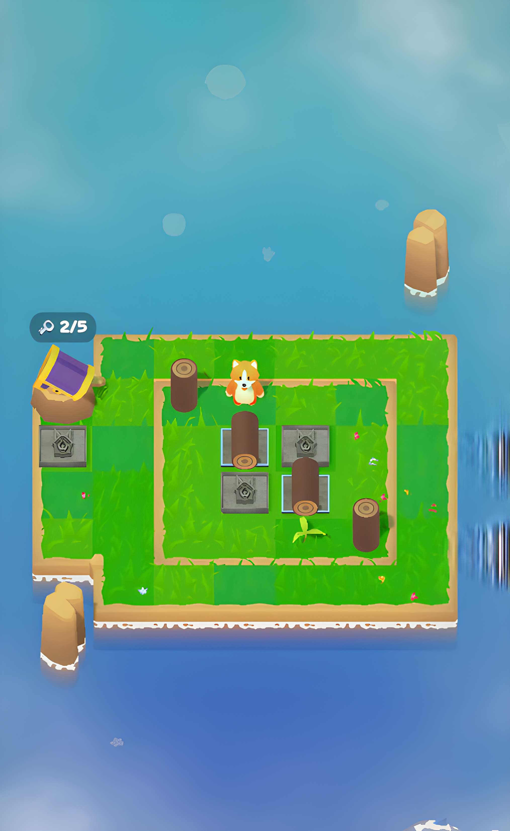 Screenshot of Push the Wood: Pet Island