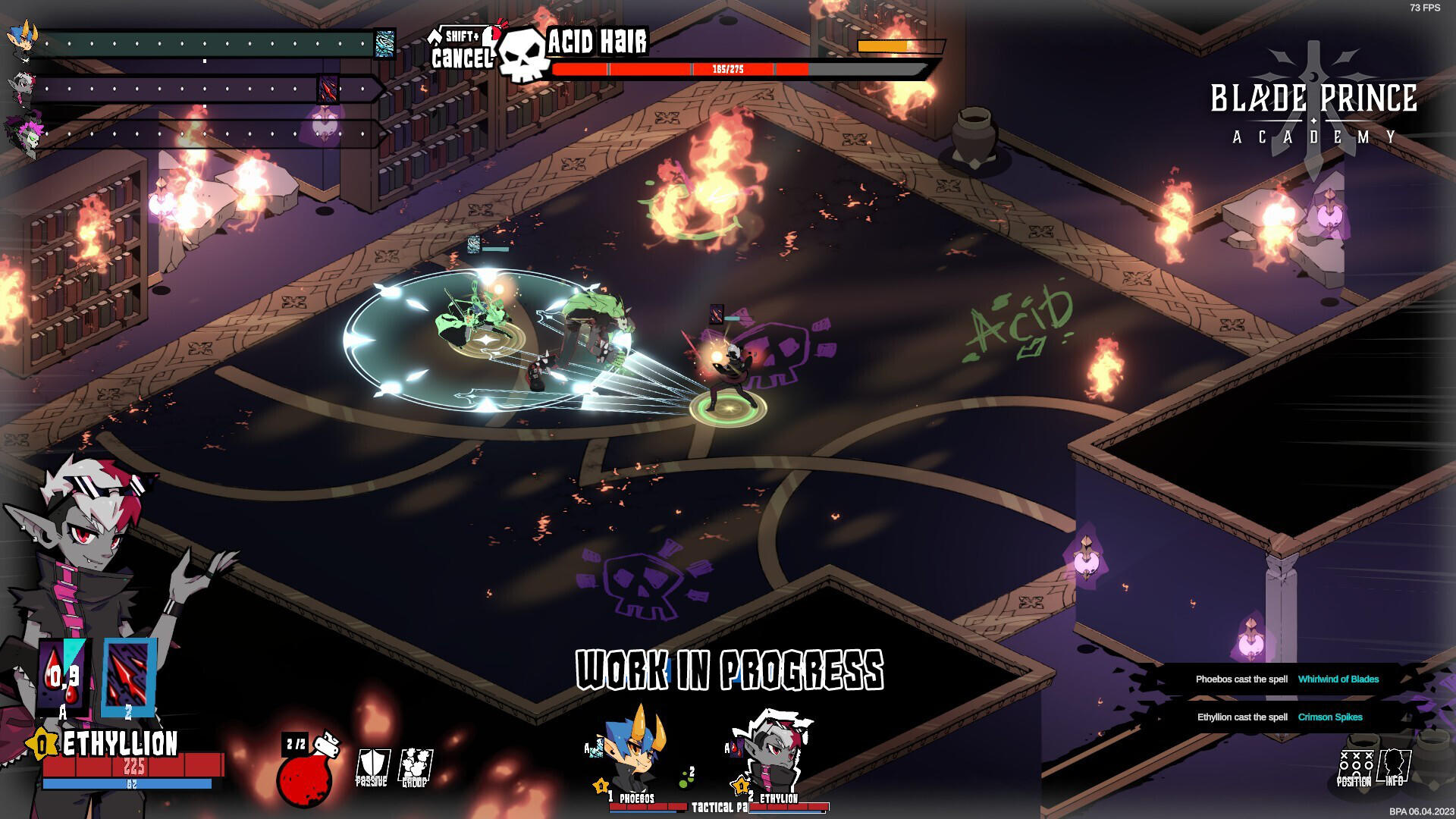 Blade Prince Academy ภาพหน้าจอเกม