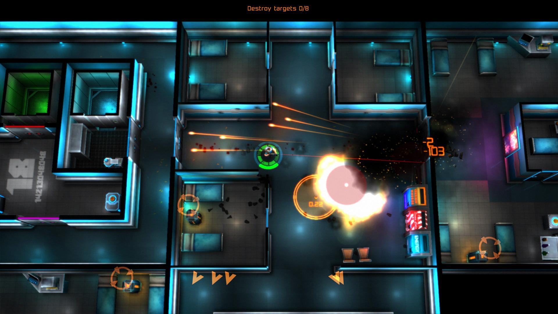 Neon Chrome Game Screenshot