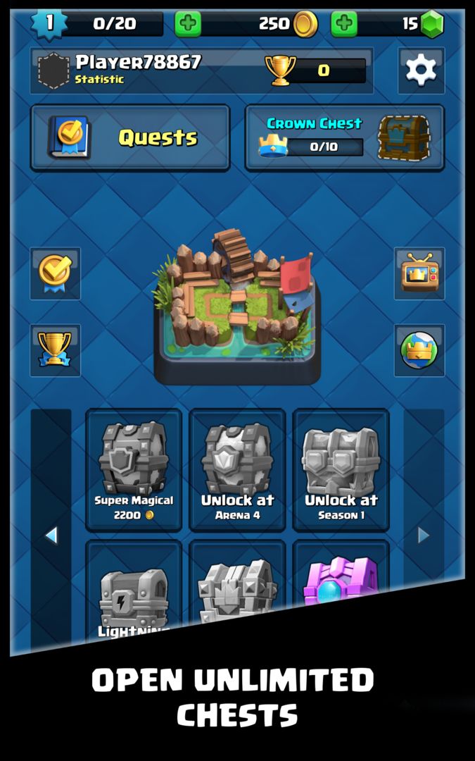 Chest Simulator for Clash Royale screenshot game