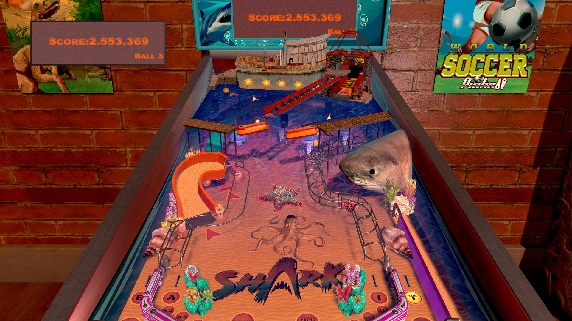 Shark Pinball 게임 스크린 샷