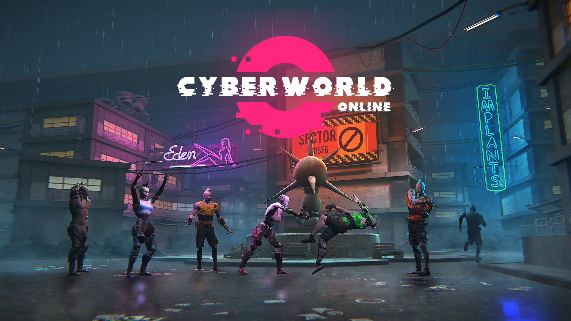 Banner of Cyberworld အွန်လိုင်း- Cyberpunk O 