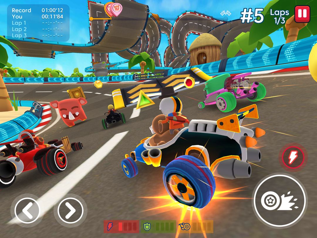Screenshot of Starlit On Wheels: Super Kart