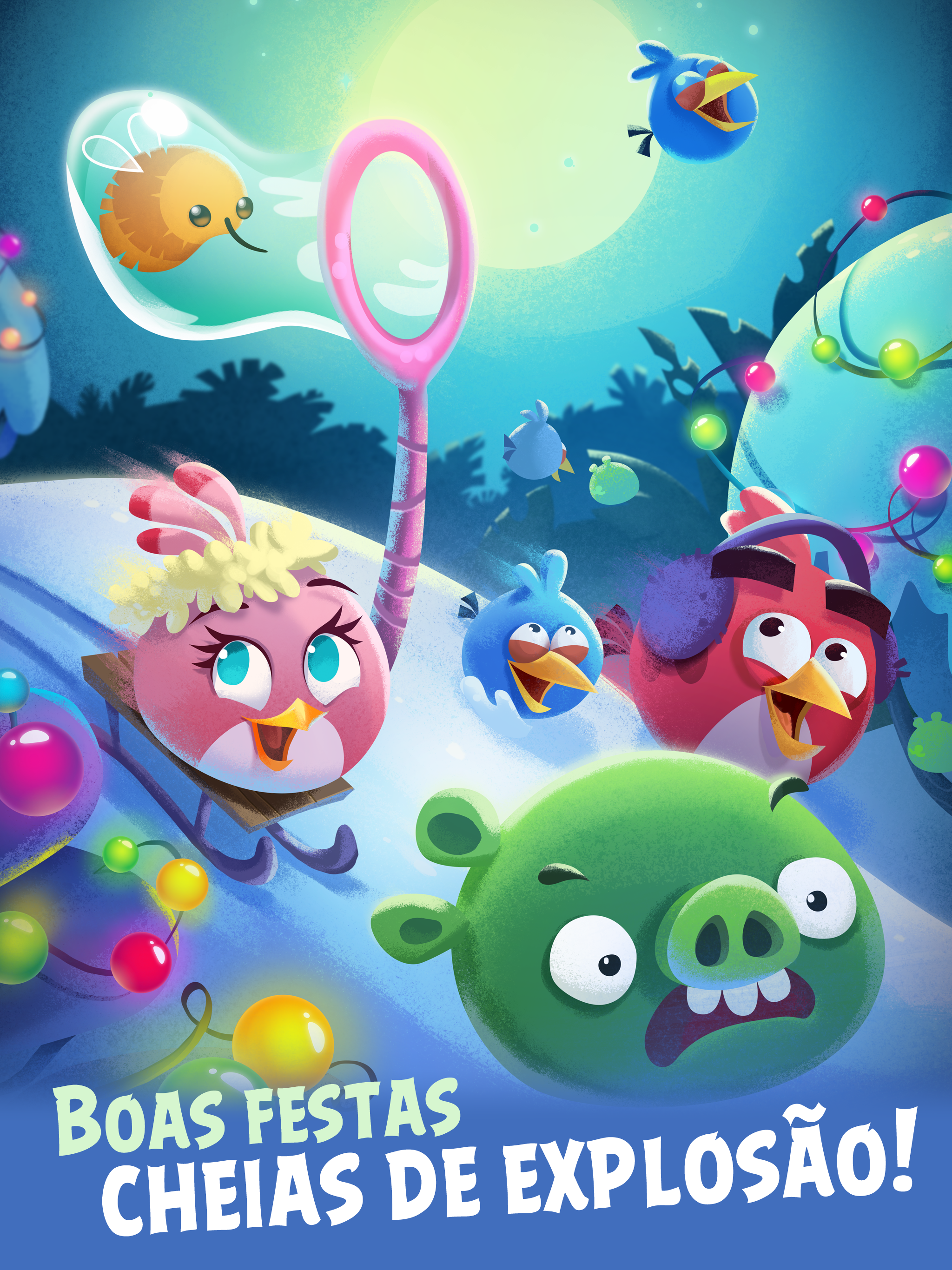 Captura de Tela do Jogo Angry Birds POP Bubble Shooter
