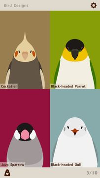Bird Wallpaper - tori no iro Game Screenshot