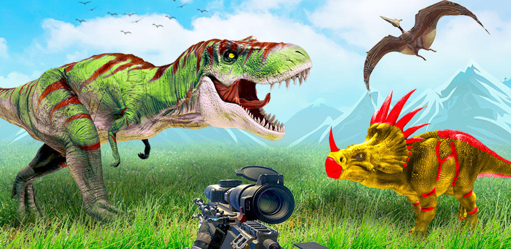 Banner of Trò chơi săn bắn súng khủng long hoang dã FPS 1.2