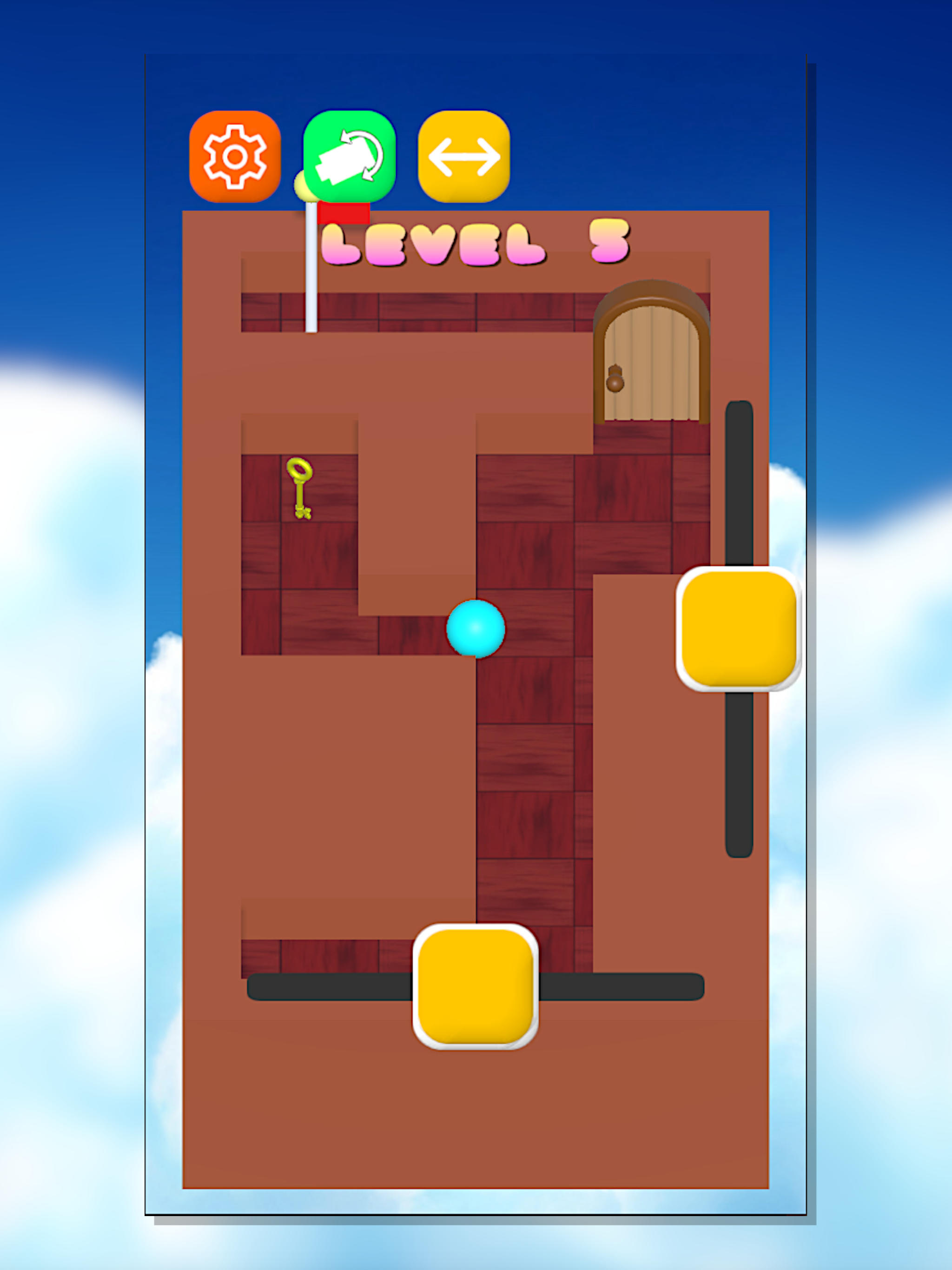 RollingFlagBall Game Screenshot