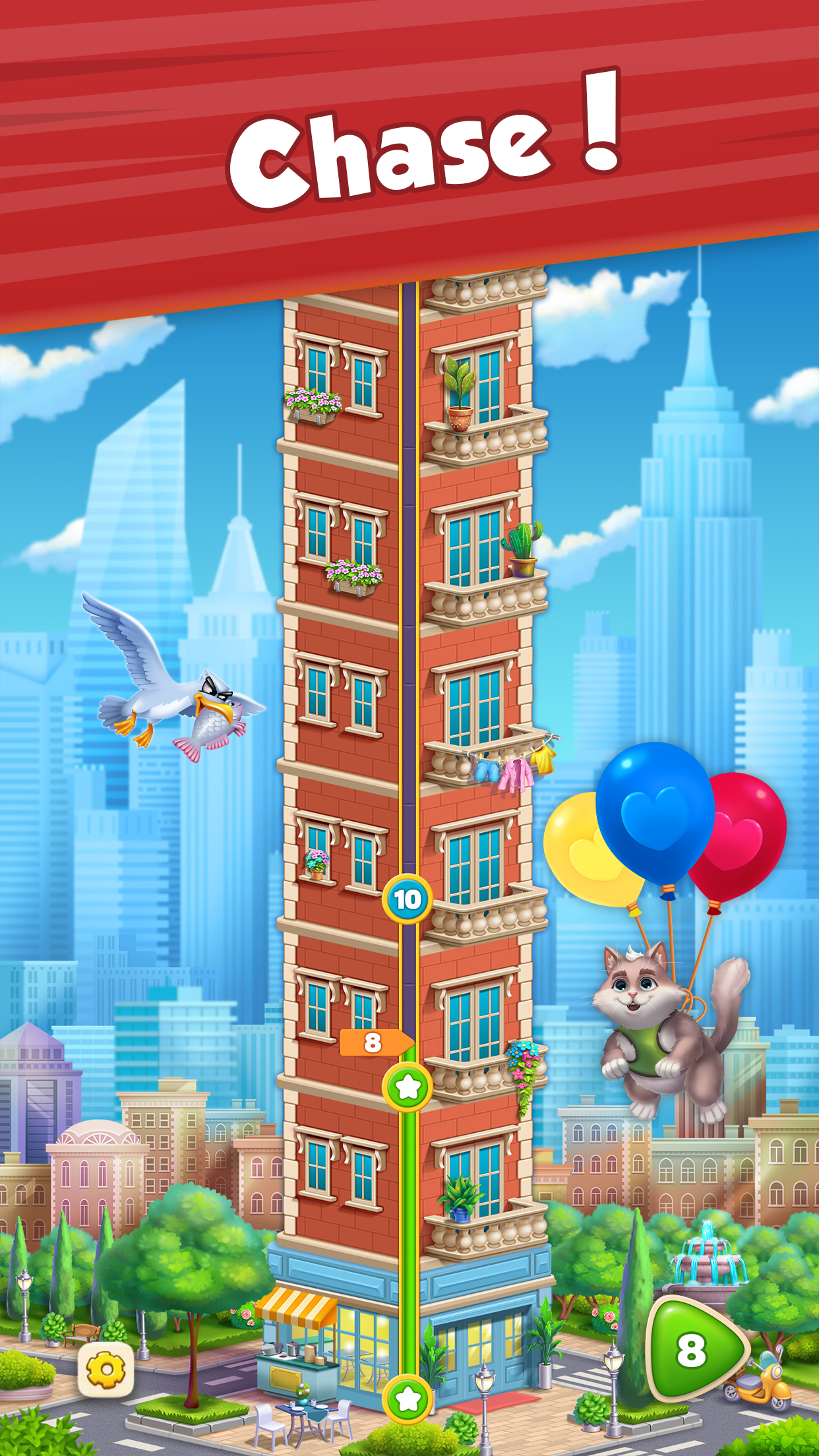 Cuplikan Layar Game City Kitty Match