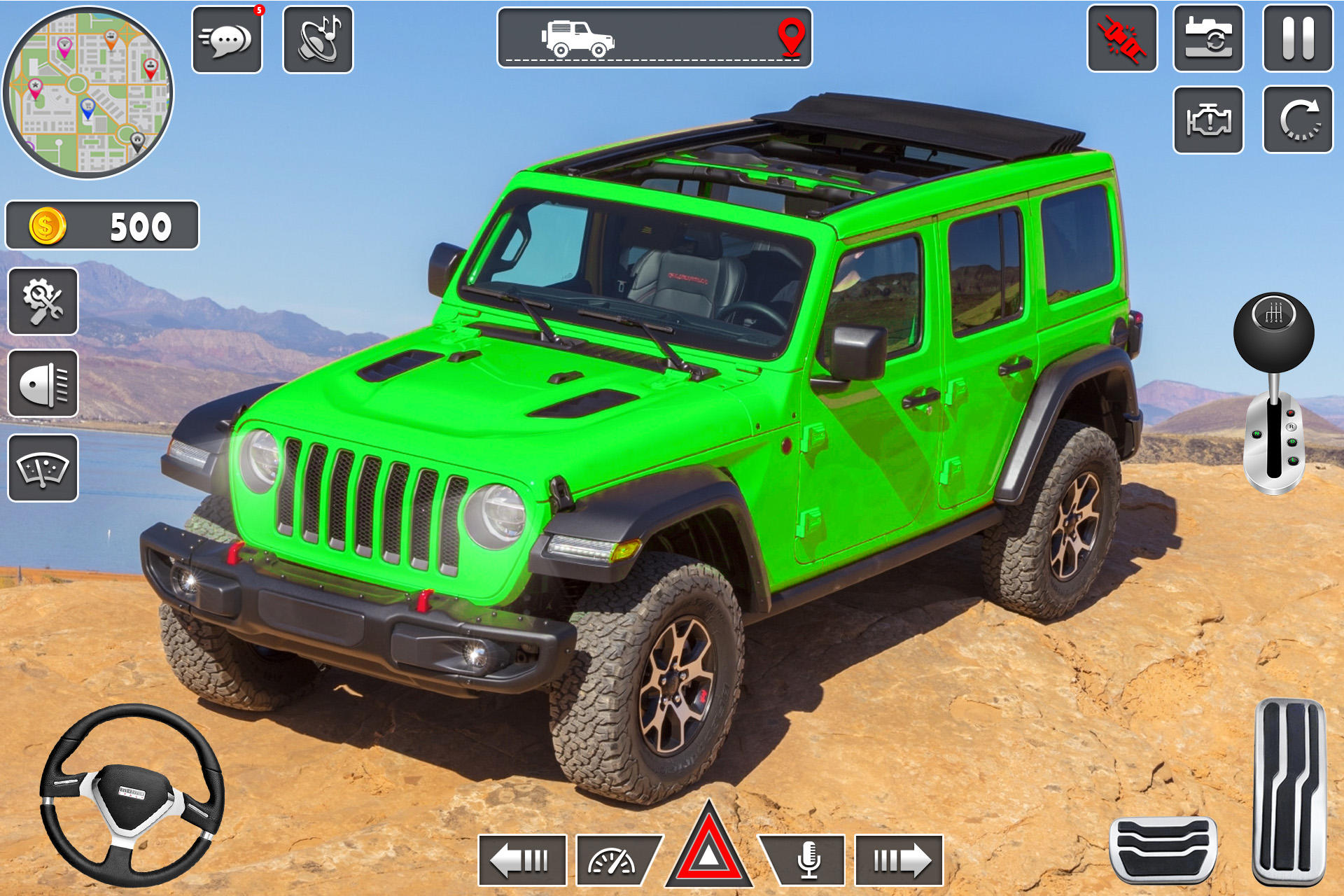 Screenshot of Mud Jeep Games Offroad Driving